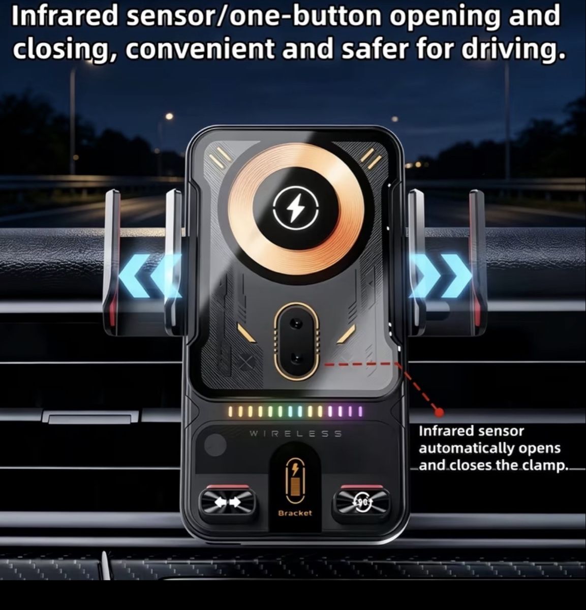 Halterungen: Auto Ladehalterung 15W kabellos Sensor neu – Neu und originalverpackt aus Kloten von digi-Galaxy 6