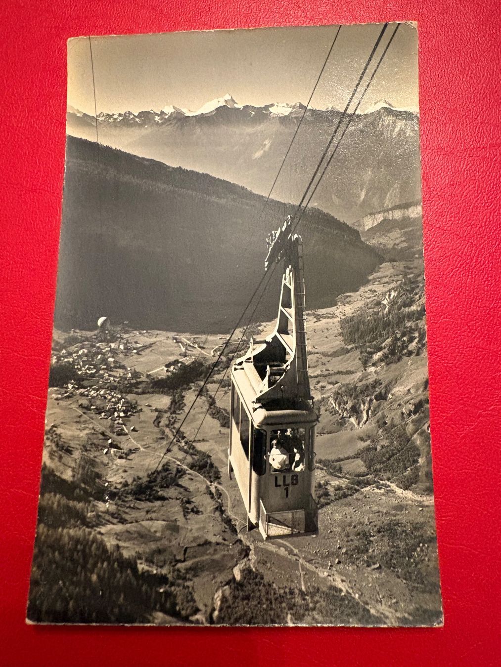 Cartoline postali: 1959 / Luftseilbahn Leukerbad - Gemmipass – Usato da St-Légier-Chiésaz venduto da Theo006
