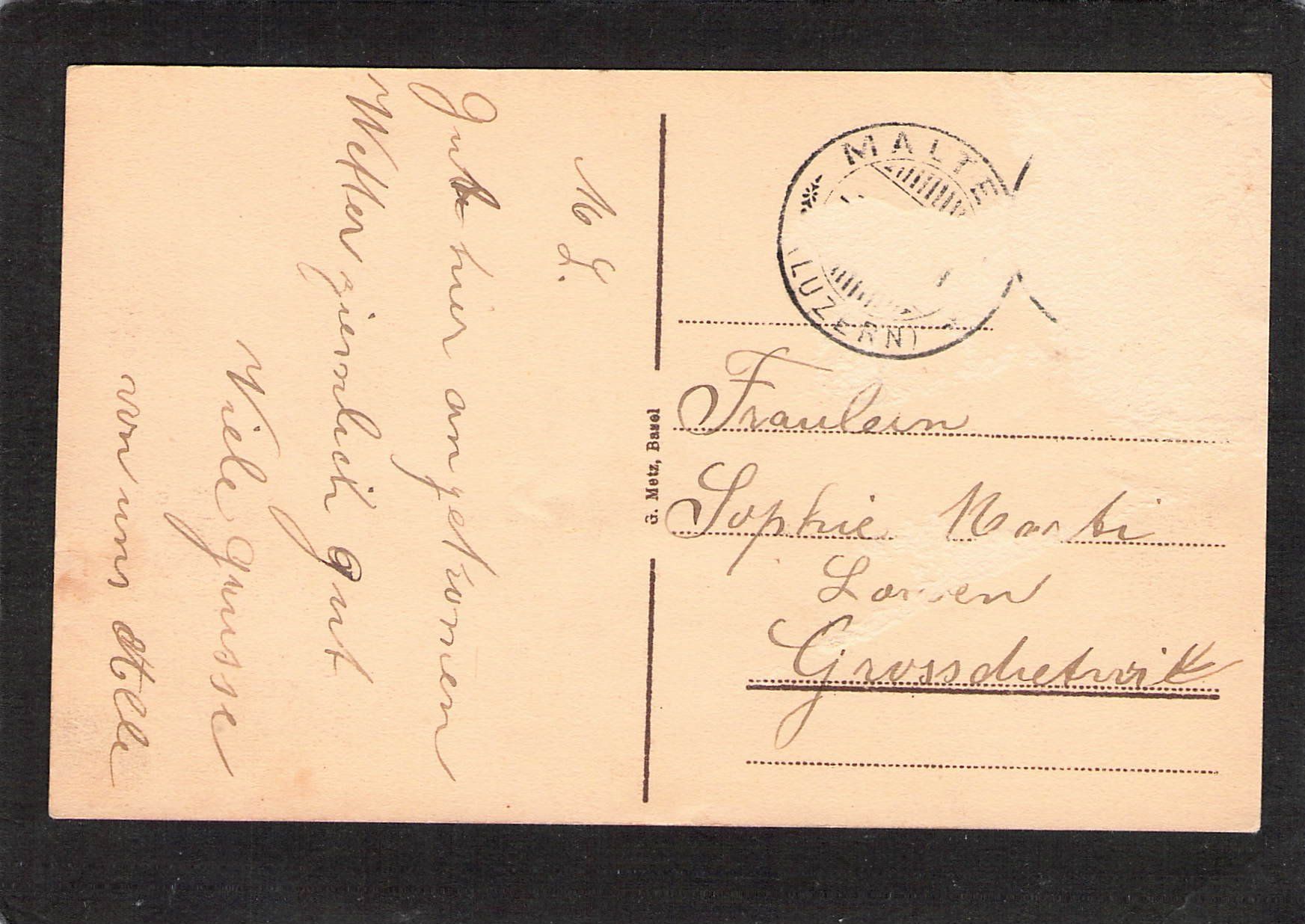 Cartoline postali: #Malters LU , Bahnhof , ca. 1910 – Usato da Reichenburg venduto da Pipo-67 1