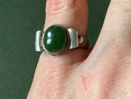 Silberring lovely green (50)