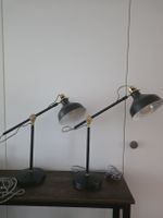 NEU!!!! 2 Tischleuchten schwarz/gold