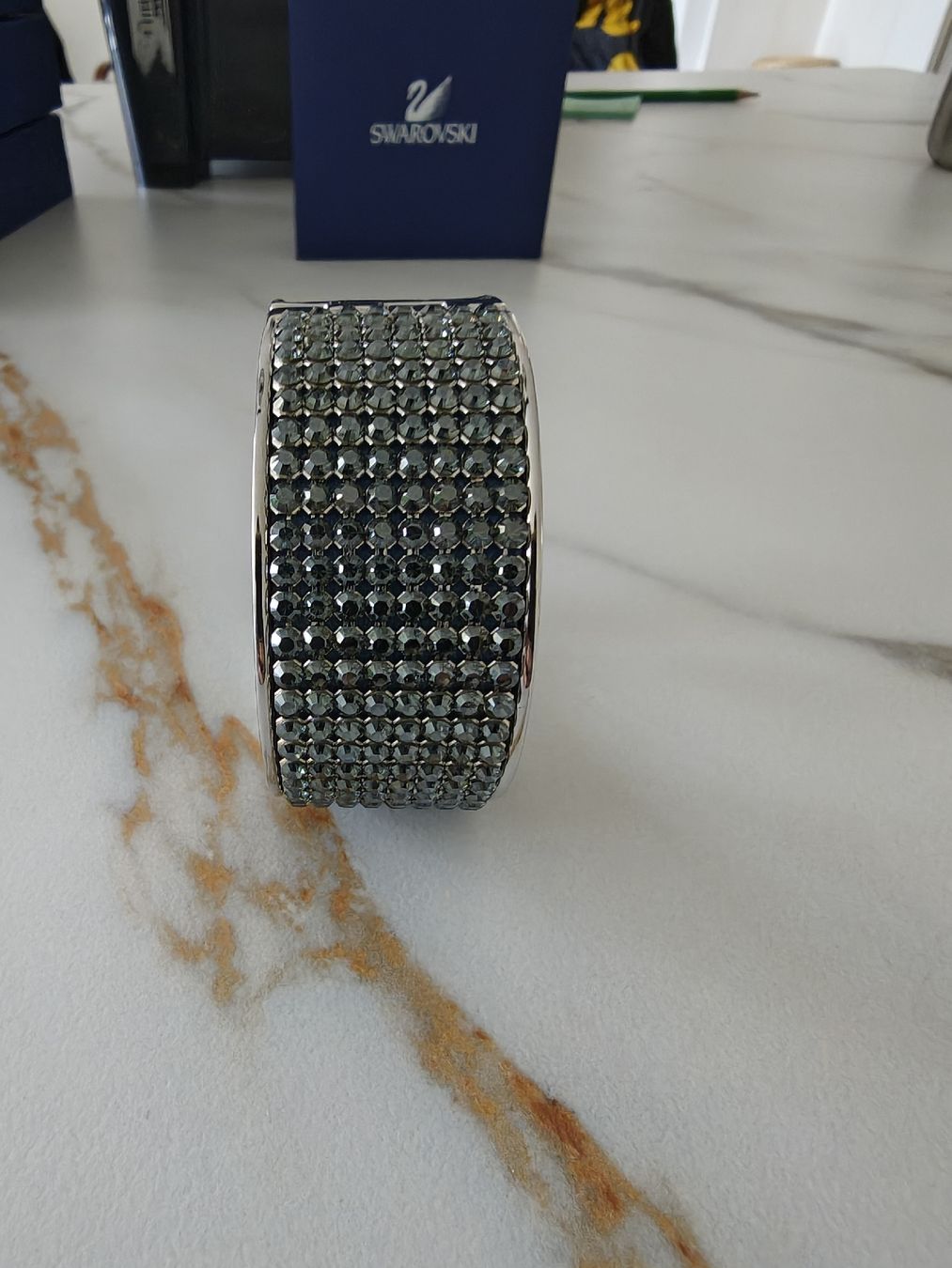 Swarovski Bracciali & Braccialetti: Swarovski Armreif, Silber mit Steinen – Nuovo (secondo la descrizione) da Rütihof venduto da iva_2yts 1