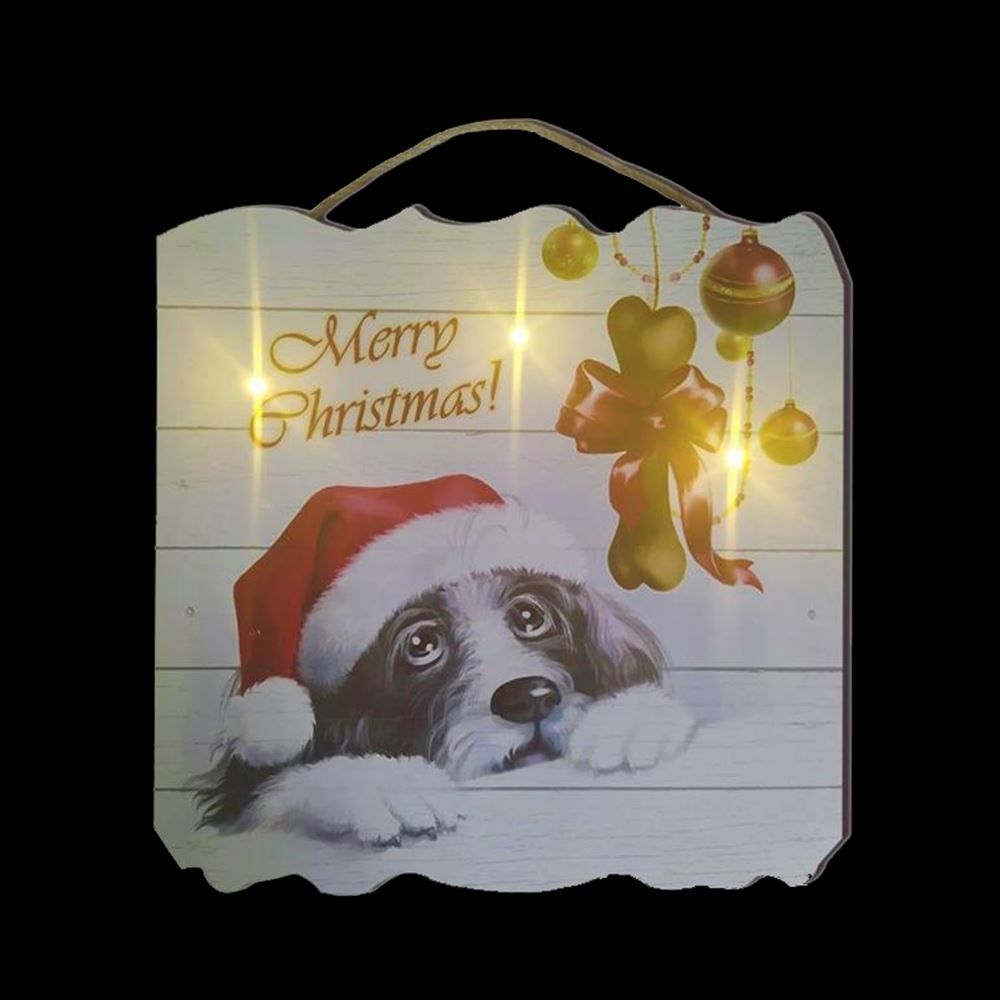 Posters & Illustrations: LED Bild 40 x 40 cm - XMAS Hund – Neuf avec emballage d'origine à Wettingen par Swala 1