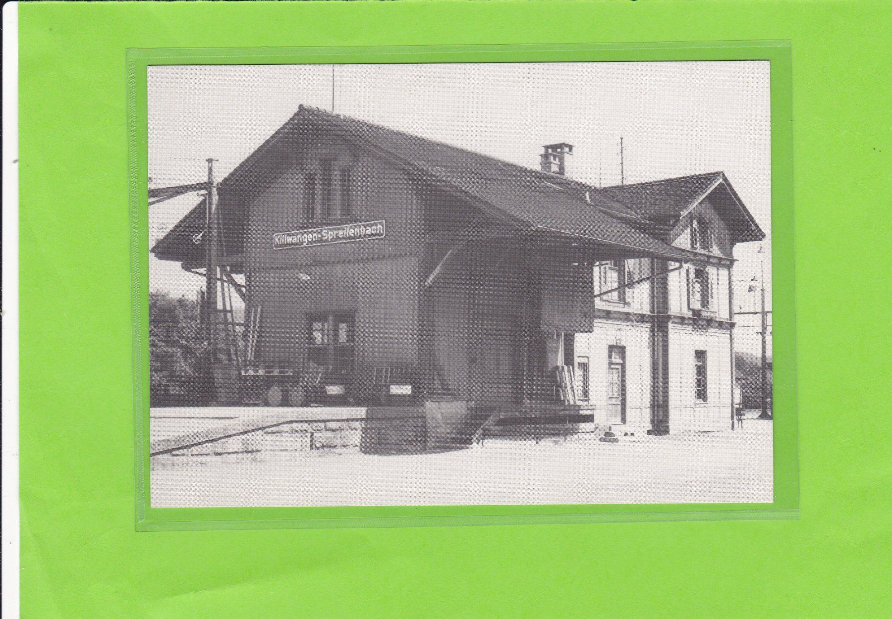 Ansichtskarten: Killwangen-Spreitenbach-Bahnhofgebäude – Gebraucht aus St. Peterzell von neckertal