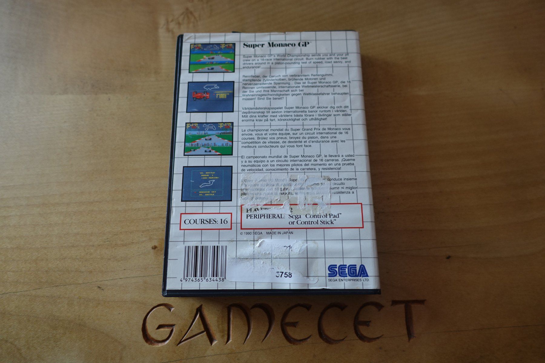Sega Giochi: Super Monaco GP - Sega Master System – Usato da Steinach venduto da Gamecet 2