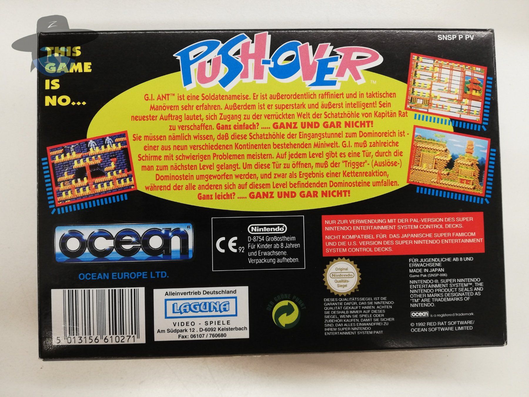 Nintendo Giochi: Push Over / Super Nintendo SNES – Usato da St. Gallen venduto da zorro_dc 1