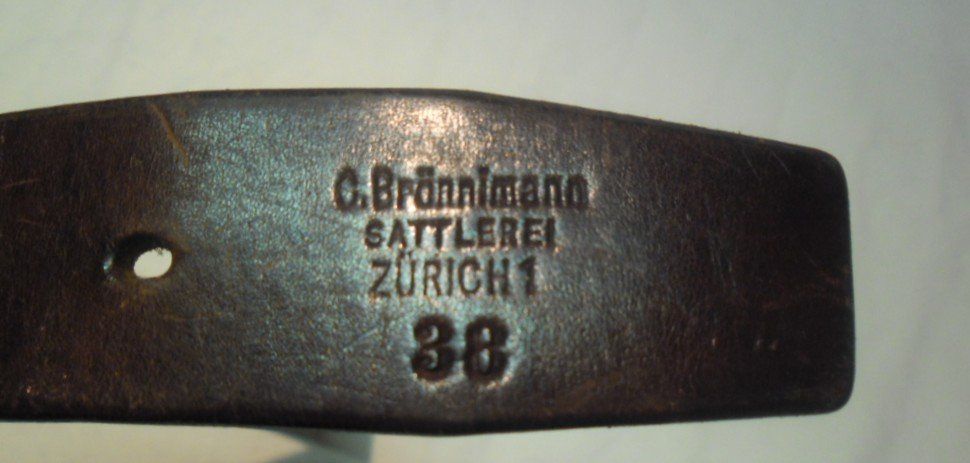 Schweizer Armee Gürtel: Ceinturon 100 cm , 1938 – Gebraucht aus Büren SO von omsa 2