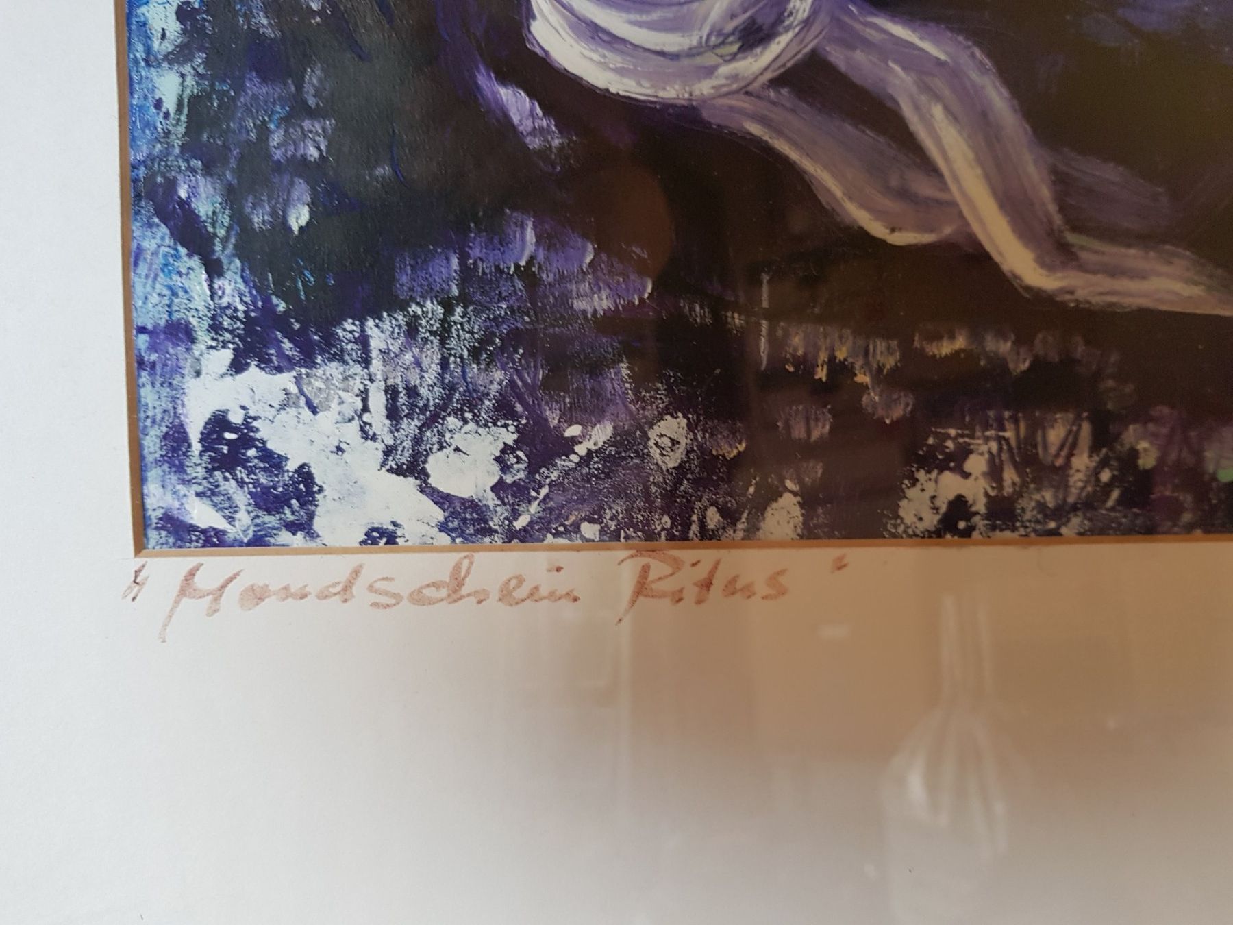 Dipinti: Gemälde Aquarell "Mondschein Ritus", signiert Rohner – Usato da Berneck venduto da heikodzint 2