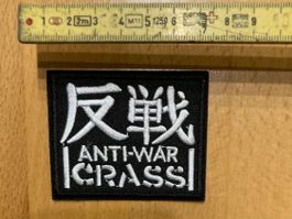 Crass - Anti-War Patch Sticker Aufnäher Metal Rock Band