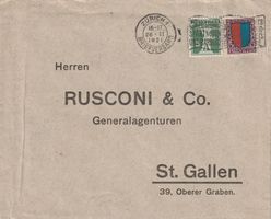 Brief mit guter Mischfrankatur-Zürich 1921