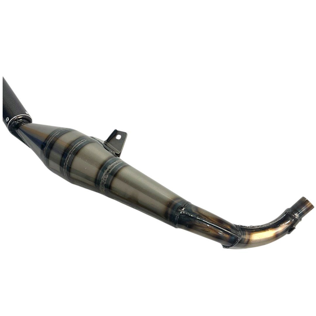Piaggio Mofas: Simonini Auspuff Thunder 22mm Piaggio Ciao Carbon – Neu und originalverpackt aus Hallau von mofaplus 2