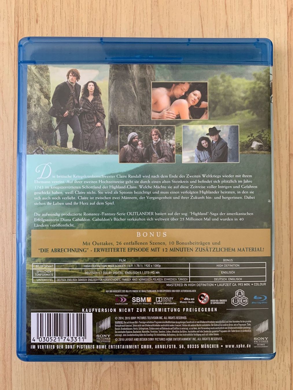 Tutti i DVDs: Outlander - Staffel 1 (Blu Ray) – Usato da Sissach venduto da BeetleMouse 1
