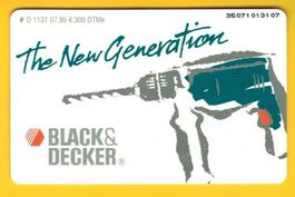 Telefonkarte Deutschland "Black & Decker" ungebraucht