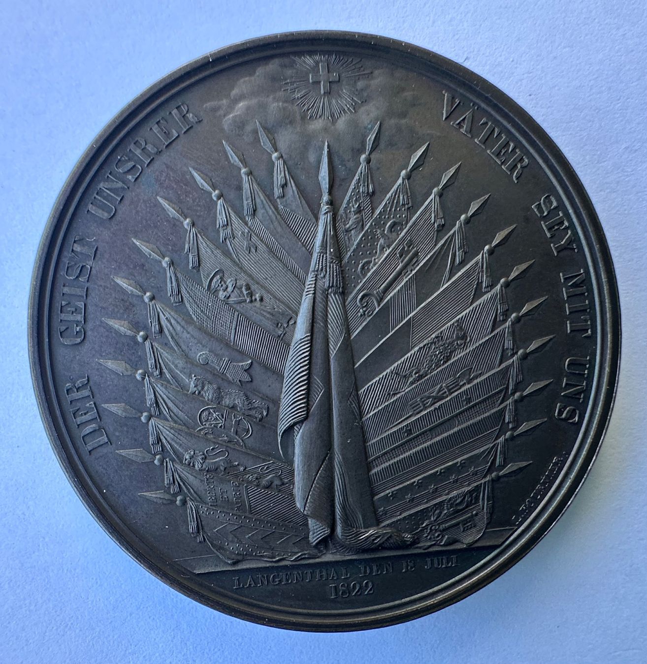 Medaglie: Bronzemedaille 1822 Eidg Offiziersfest – Usato da Kandergrund venduto da honey-art_and_more 5