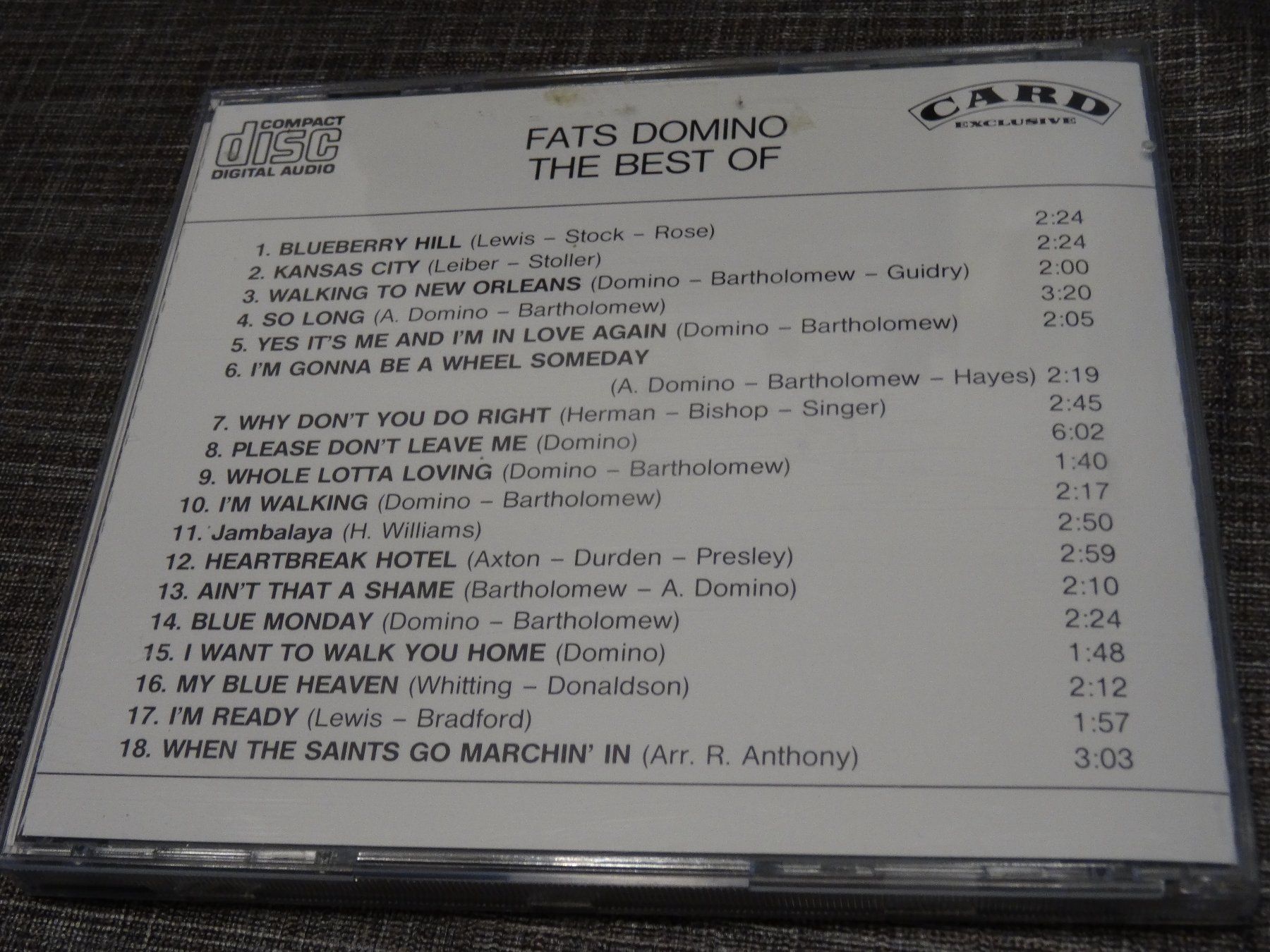 CD: Fats Domino - Blueberry Hill CD – Usato da Olten venduto da Disc-Ausverkauf 1