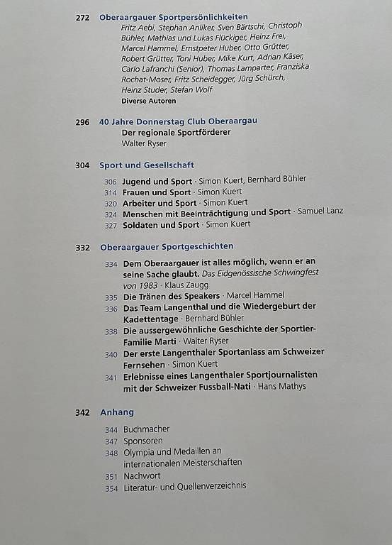 Libri: Sport im Oberaargau – Nuovo e nell'imballaggio originale da Lenzburg venduto da Ricardo1000 3