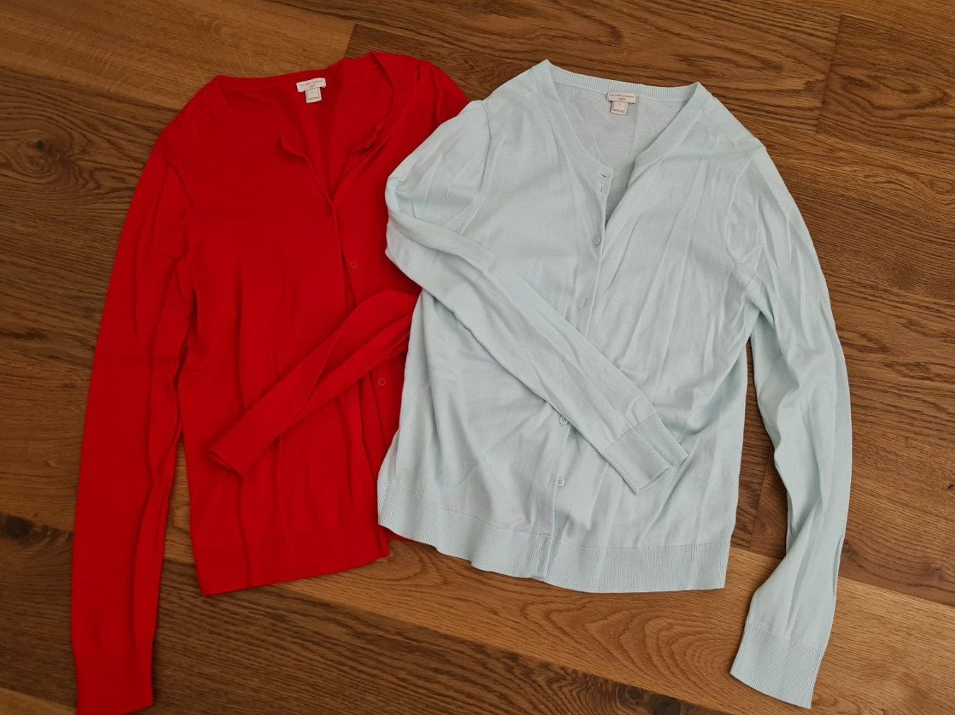 J.Crew Giacche: 2x J. CREW Cardigan Gr. L, rot & hellblau – Usato da Jona venduto da hen_7fyc