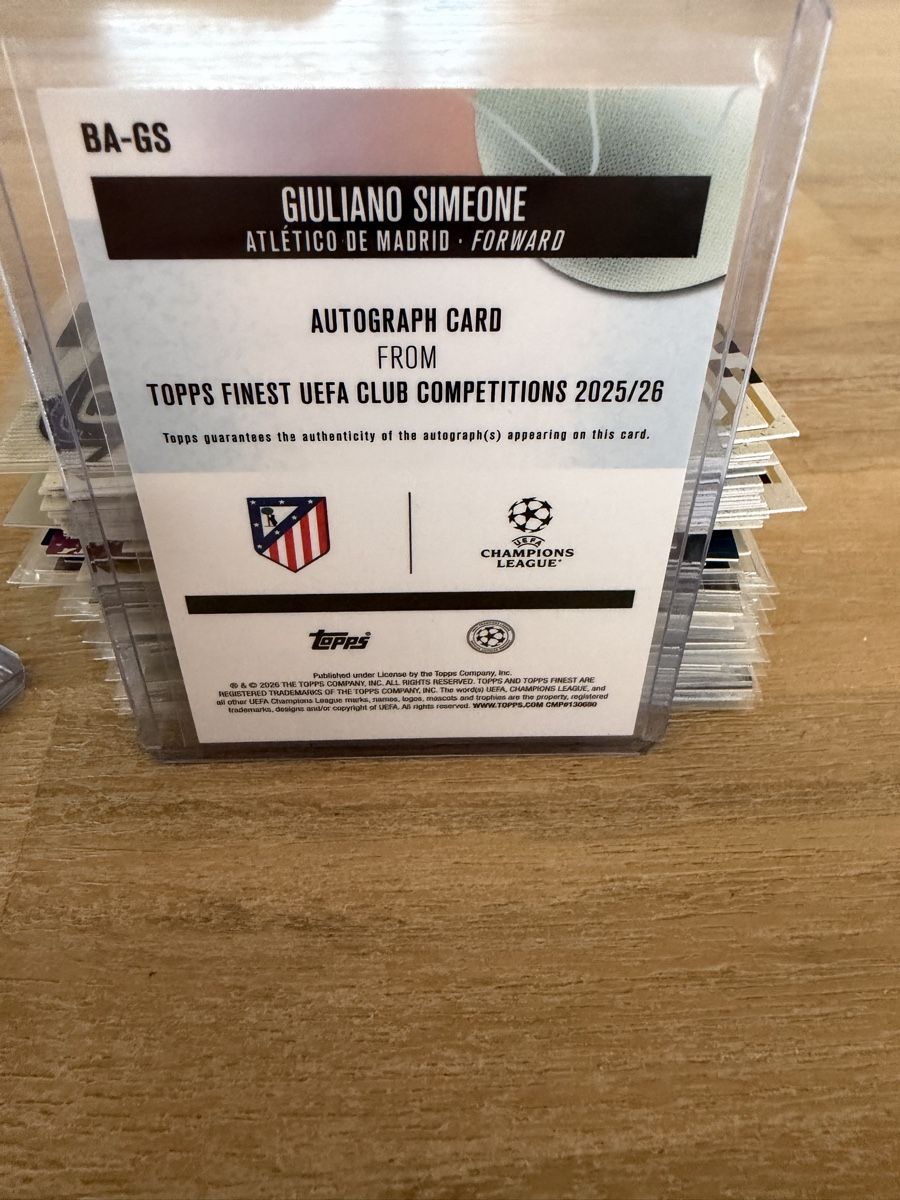 Topps Carte collezionabili: Topps Finest Giuliano Simeone Auto – Nuovo (secondo la descrizione) da Aarburg venduto da Jan_79b8 1