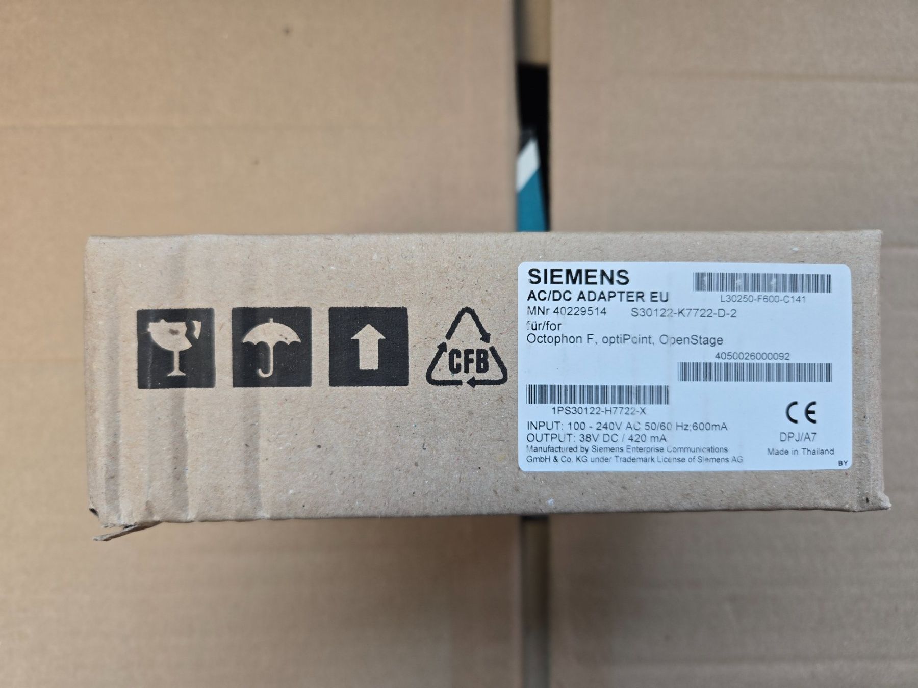 Siemens Telefoni: Siemens AC/DC Adapter IM – Nuovo e nell'imballaggio originale da Brunnen venduto da the-swissman