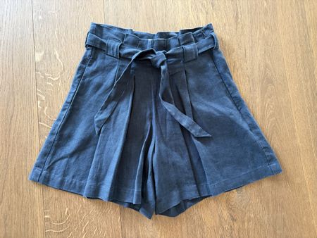 Shorts Damen LINELBI dunkelblau Grösse XS 100% Leinen