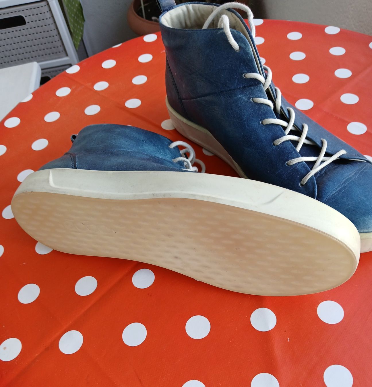 Ecco Scarpe da donna: Ecco Lederschuh, blau, Gr. 41 – Nuovo (secondo la descrizione) da Zug venduto da flormita 2