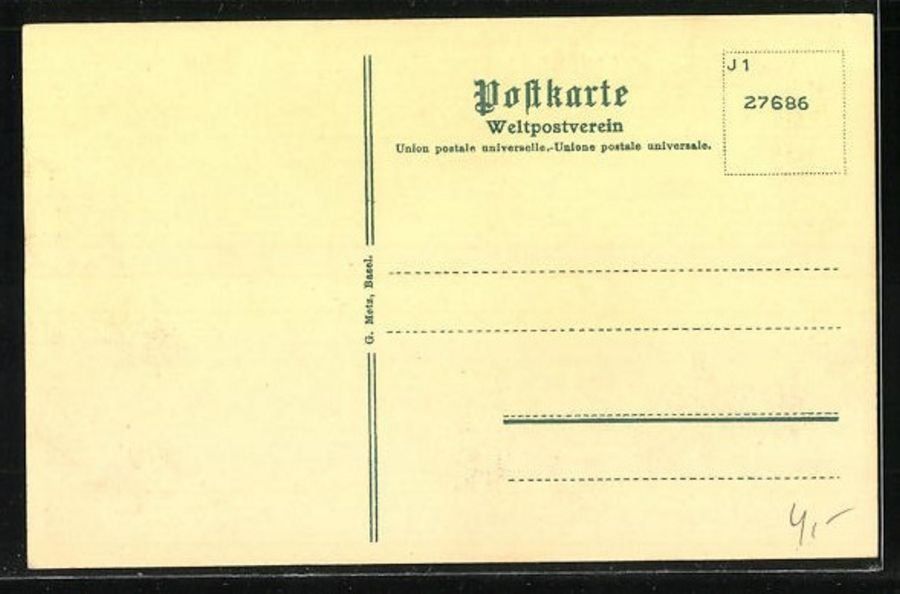 Cartoline postali: Glarus, Burg Kapelle um 1910 – Usato da Frauenfeld venduto da POML 1