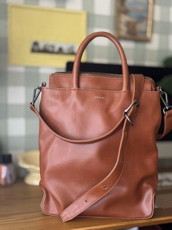 Borse da donna: Matt & Nat Handtasche, Laptoptasche braun – Usato da Prangins venduto da Cdfb 1