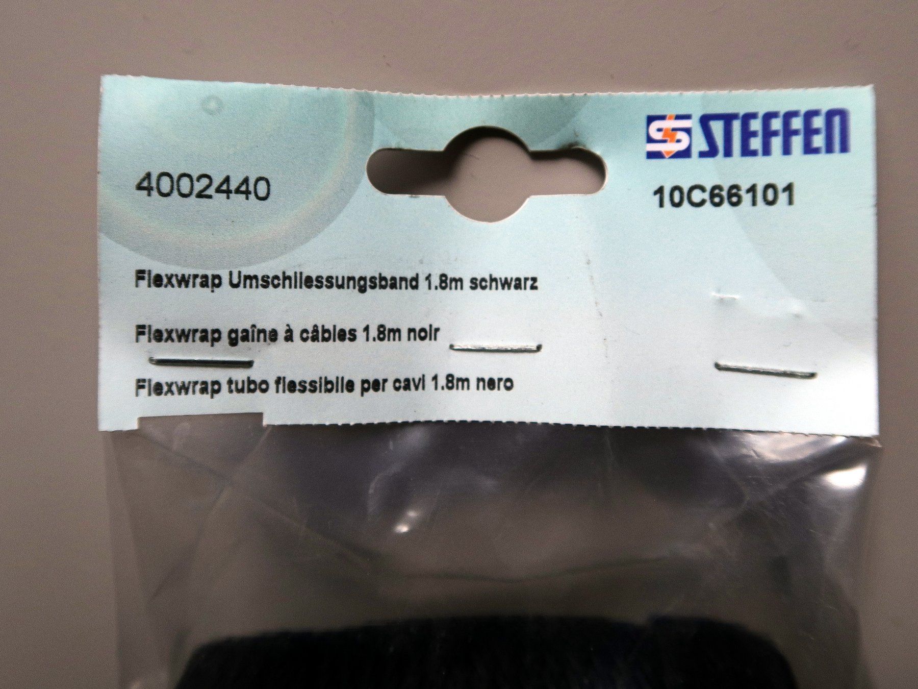 Nastri decorativi: Steffen Flexwrap Umschliessungsband 1.8m, schwarz – Nuovo e nell'imballaggio originale da Hombrechtikon venduto da Bluecoral 2