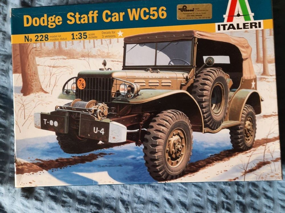 Maquette max command & reconnaissance truck dodge 3 wc56/57 1/35 neuf vintage - Modélisme
