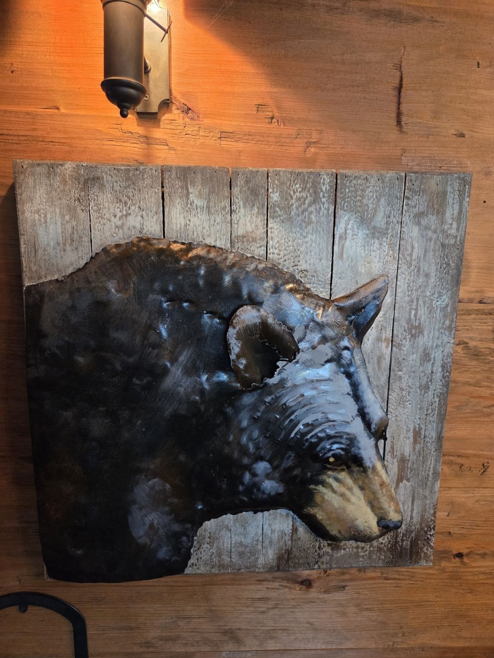 Foto & Immagini: 3D Bild Bär Kupfer auf Holz – Usato da Kölliken venduto da Lieblings-stuecke