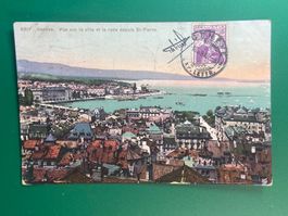 Genève - Vue sur la ville et la rade depuis St-Pierre