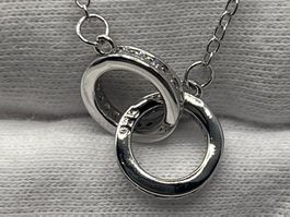 Collier en Argent 925 Double Anneaux