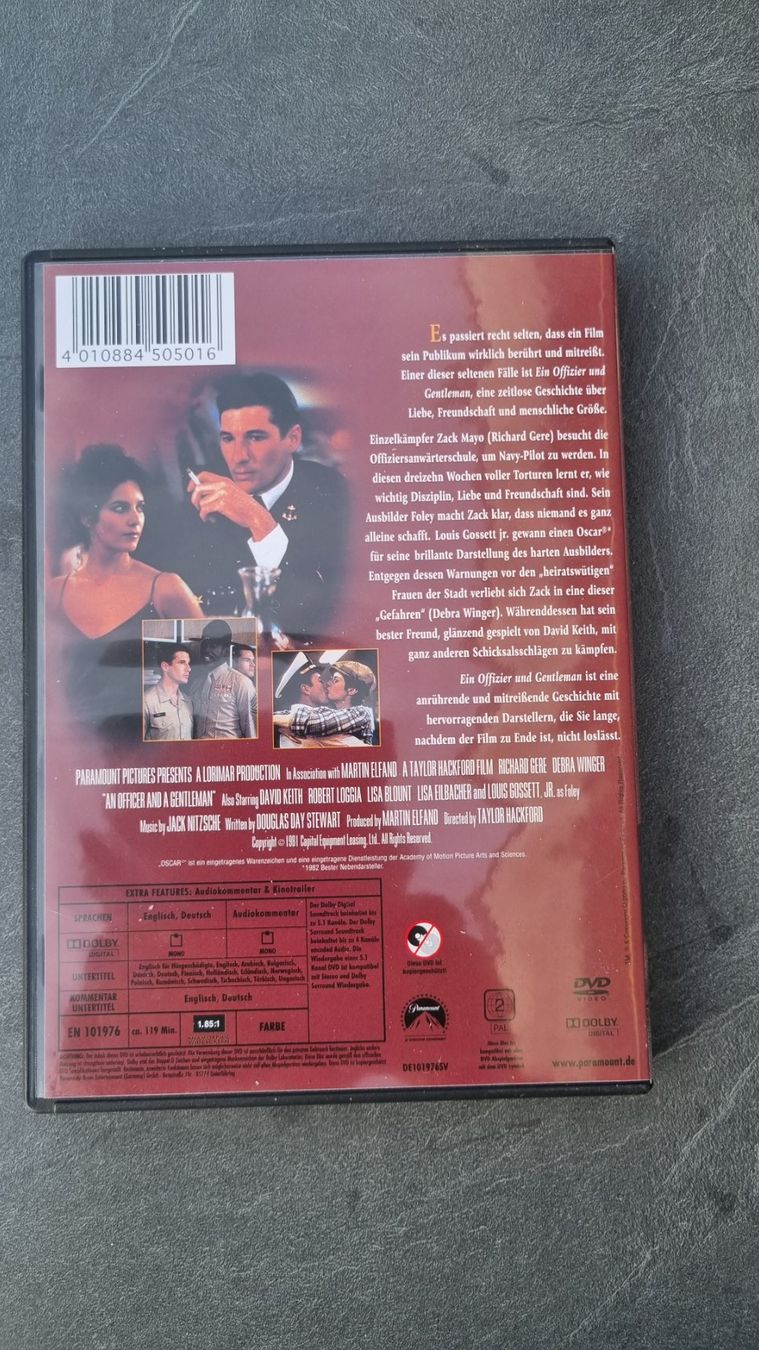 Tutti i DVDs: DVD Ein Offizier und Gentleman – Usato da Meilen venduto da lisma29 1