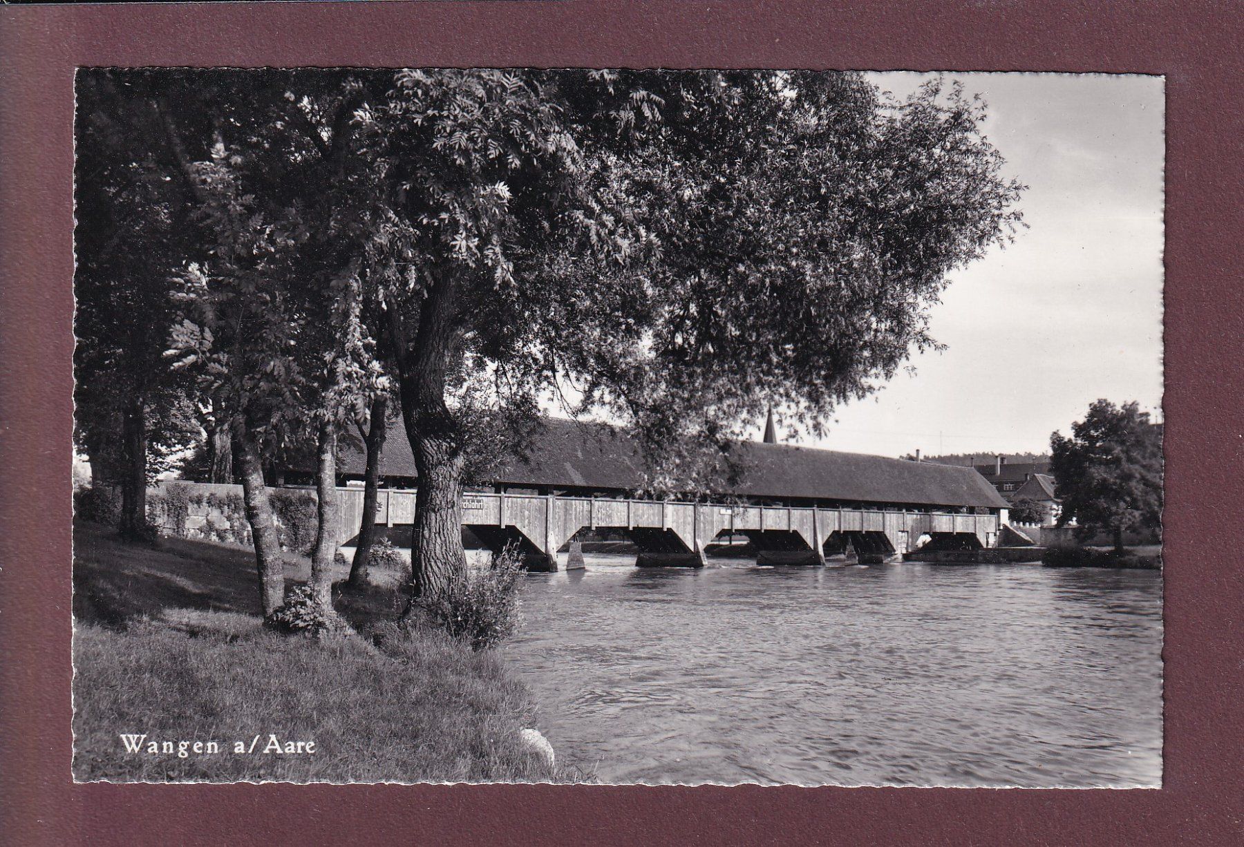 Cartoline postali: WANGEN an der Aare - Holzbrücke – Usato da Pully venduto da nicecards