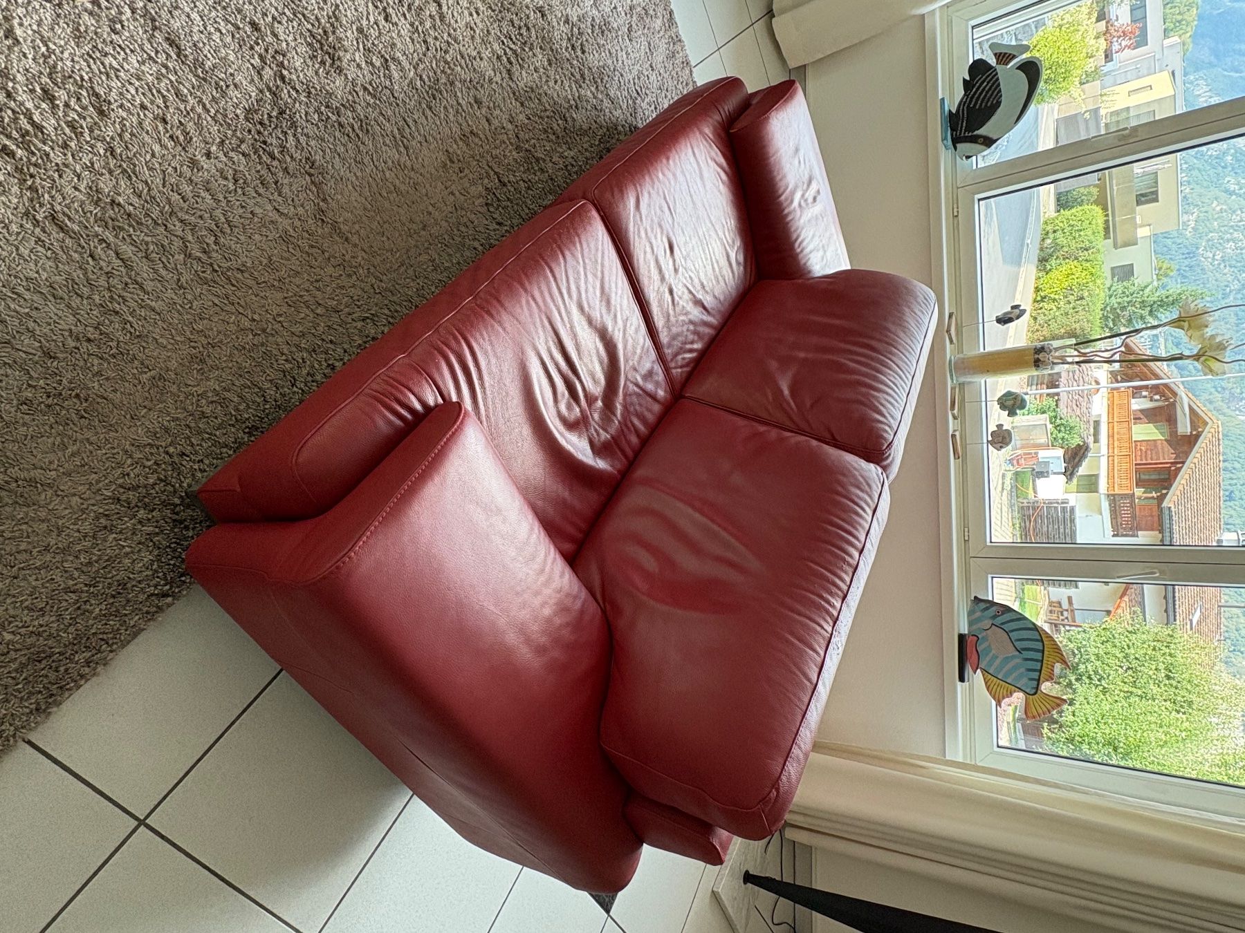 Sofas: 2 Ledersofa 3-sitzer – D'occasion à Mels par Bezemer 1
