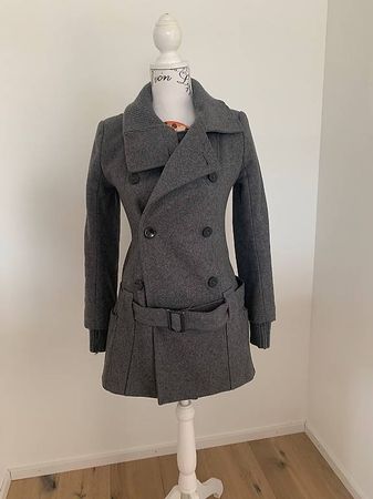 Wintermantel XS grau