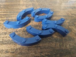 lego 48092 lot de 8 pièces Dark Blue Brick, Round Corner
