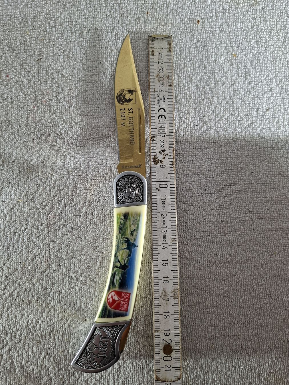 Zubehör: Falkner Klappmesser "Schöne Schweiz " Gotthard – Neu (gemäss Beschreibung) aus Grindelwald von carro5 2
