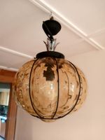 Pendelleuchte Decklampe Lampe  Murano Gold  aus 60er