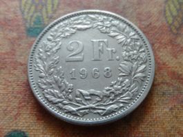2 Fr. 1968  Sans/Ohne  "B"  (D)