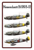 Blechschild-MESSERSCHMITT BF 109 LUFTWAF