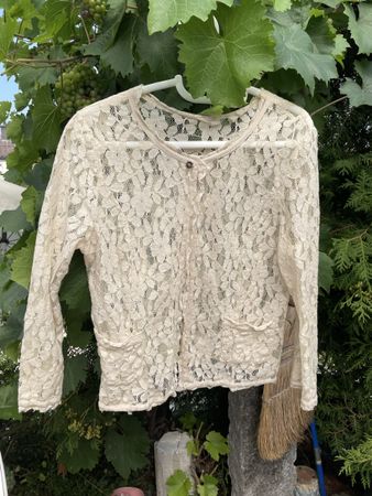Cotton weiche Spitzen Jäckli 38 Italy