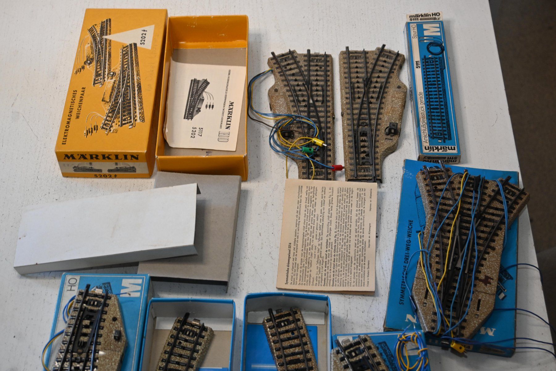 Märklin Modellini di ferrovie: Märklin M Weichen HO/AC mit OVP – Usato da Laupen ZH venduto da Zmoewe 1