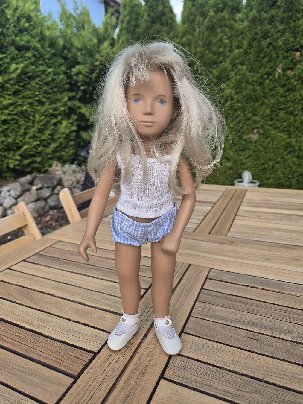 Sasha Morgenthaler Bambole: sasha puppe blond Gingham blue dress  – Usato da Farvagny-le-Grand venduto da Grapeful88 4