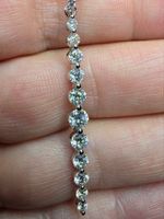 Collier argent avec diamants de moissanite certifiés