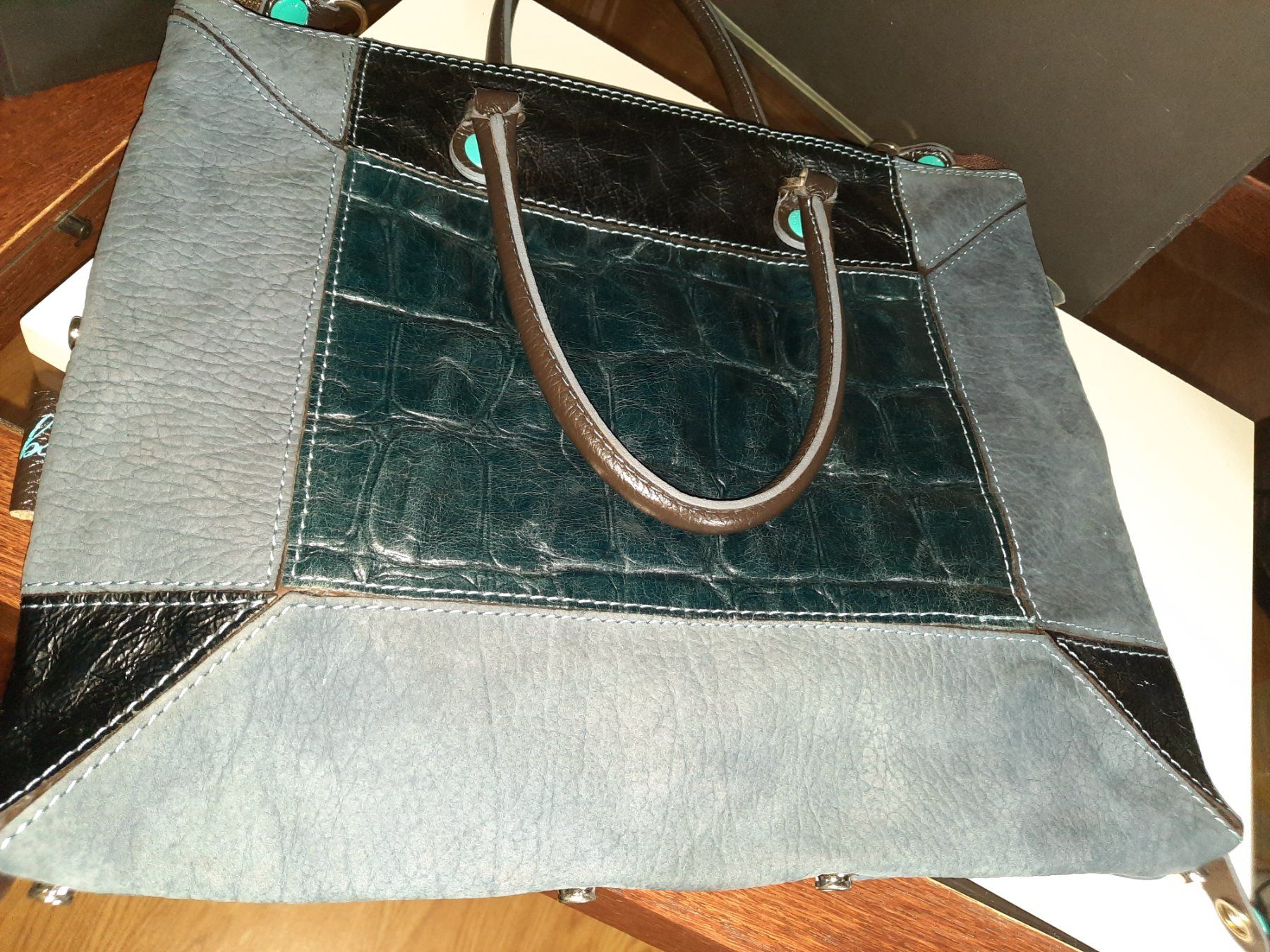 Gabs Borse da donna: Borsa in pelle blu GABS 3 in 1 – Usato da Biasca venduto da Old_6blh 9