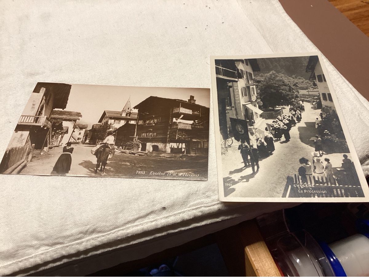 Cartes postales: Évolène 2 cartes en lot – D'occasion à Luc (Ayent) par Rebouille