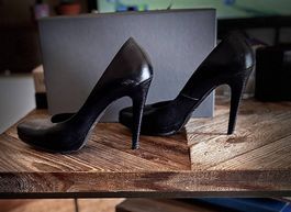 Escarpins noirs cuir