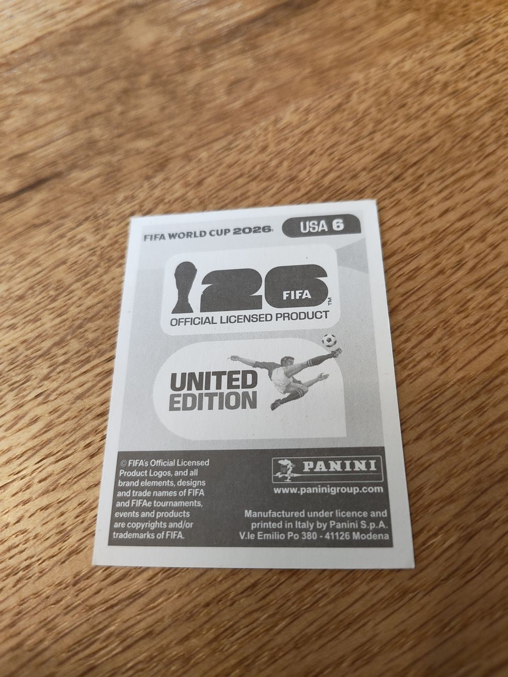 Panini Carte collezionabili: Panini Wm 2026 Usa 6 – Nuovo (secondo la descrizione) da Lieli venduto da Maholo 1