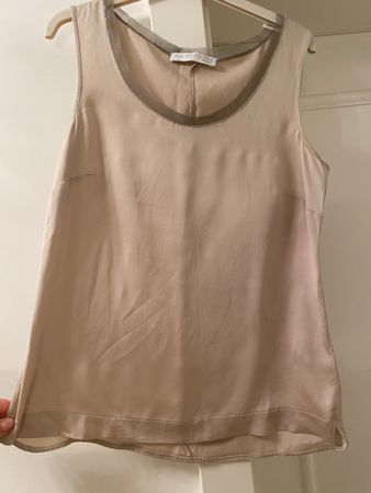 Fabiana Filippi Top, Gr. 40/XS, Seide-Mix, Beige, Sommer